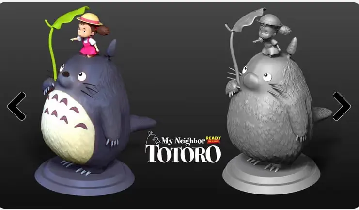 Totoro Y Mei Archivo Stl Para Impresion 3D