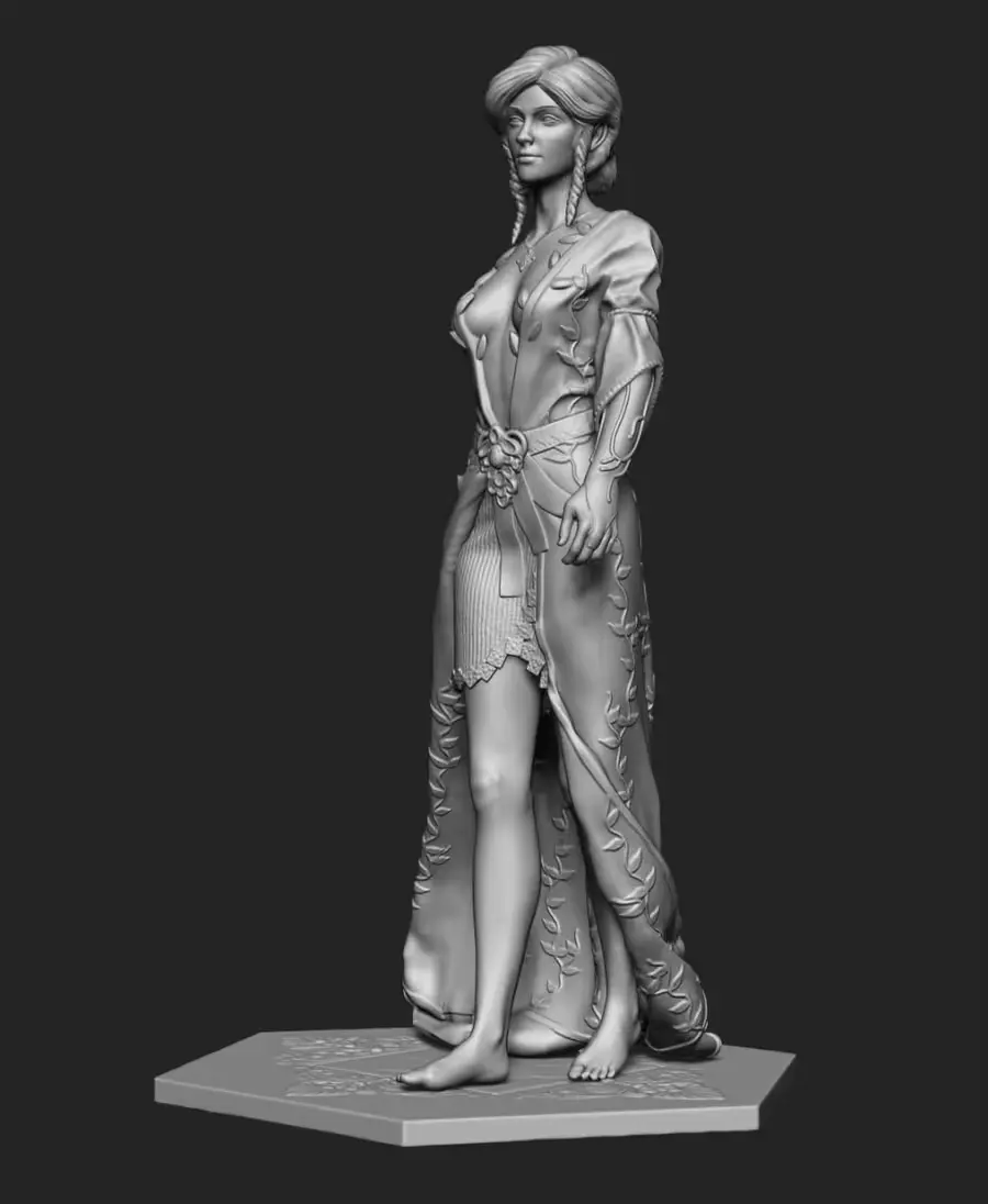 Triss Merigold The Witcher Archivo Stl Para Impresion 3D