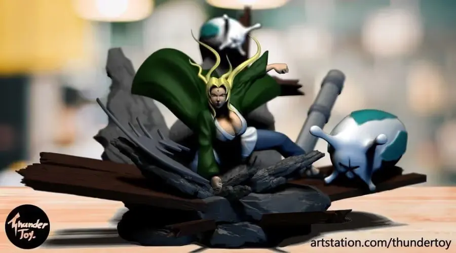 Tsunade Naruto Archivo Stl Para Impresion 3D