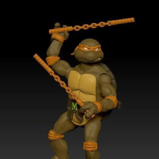 Turtles Ninja Articulated Figures Archivo STL Impresión 3D