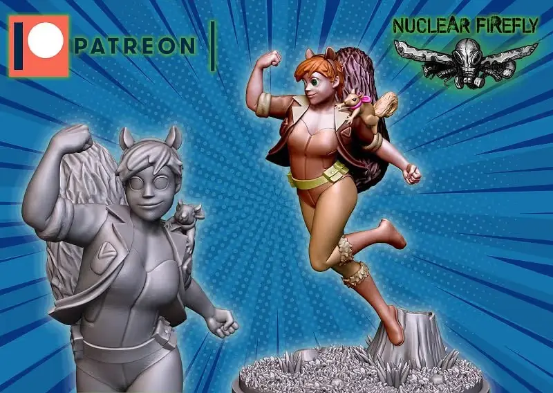 Unbeatable Girl Archivo Stl Para Impresion 3D