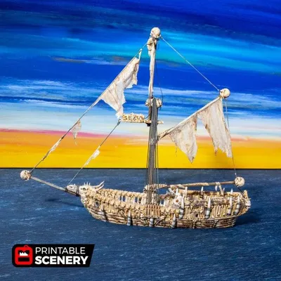 Undead Sloop Archivo STL Impresión 3D