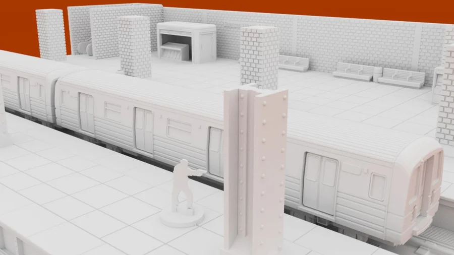 Underground Platform Archivo STL Impresión 3D