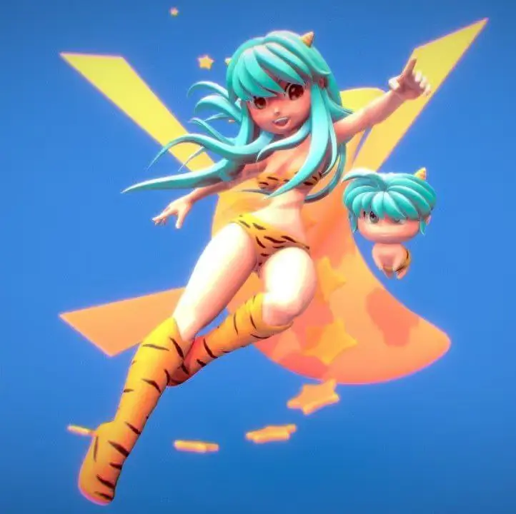 Urusei Yatsura Lamu Archivo Stl Obj Para Impresion 3D