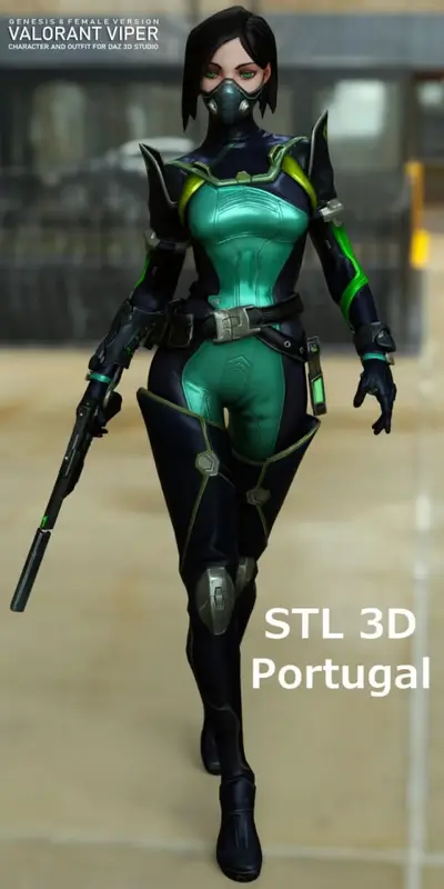 Valorant Viper Archivo Stl Para Impresion 3D