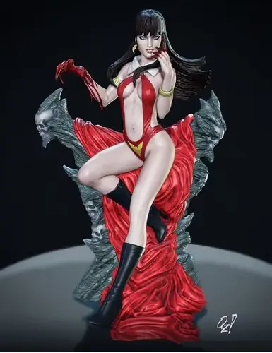 Vampirella + Extra Archivos Stl Impresión 3d