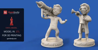 Vault Boy Archivo STL Impresión 3D