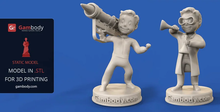 Vault Boy Archivo STL Impresión 3D
