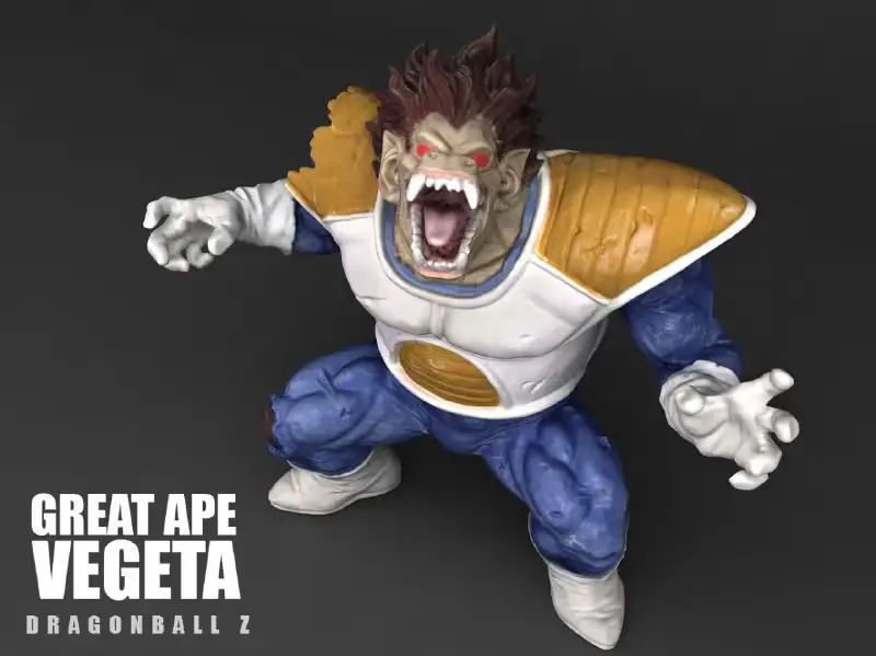 Vegeta Ozaru Dragon Ball Archivo STL para Impresion 3D