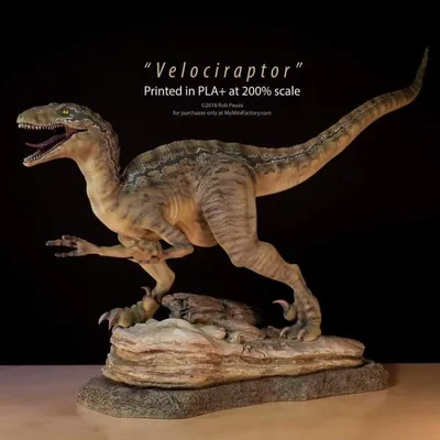 Velociraptor Archivo STL Impresión 3D