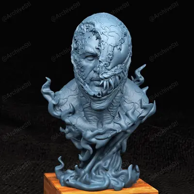 Venom Busto Archivo Stl Para Impresion 3D