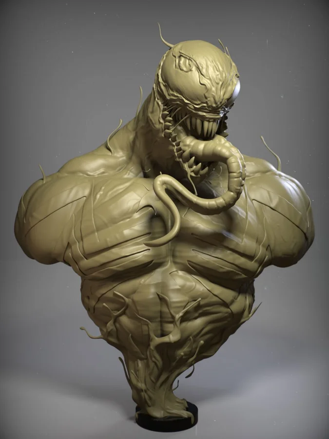 Venom Coin Bust Archivo STL Impresión 3D