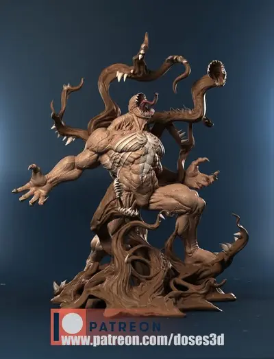 Venom Completa Figura Stl Para Impresion 3D