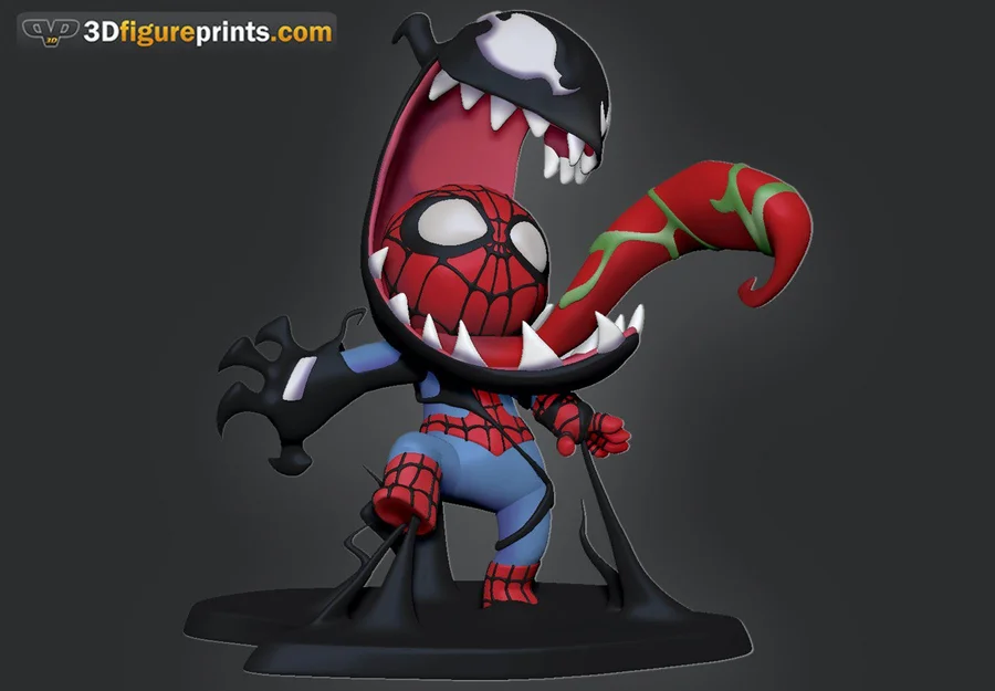 Venom Take Over Chibi Archivo STL Impresión 3D