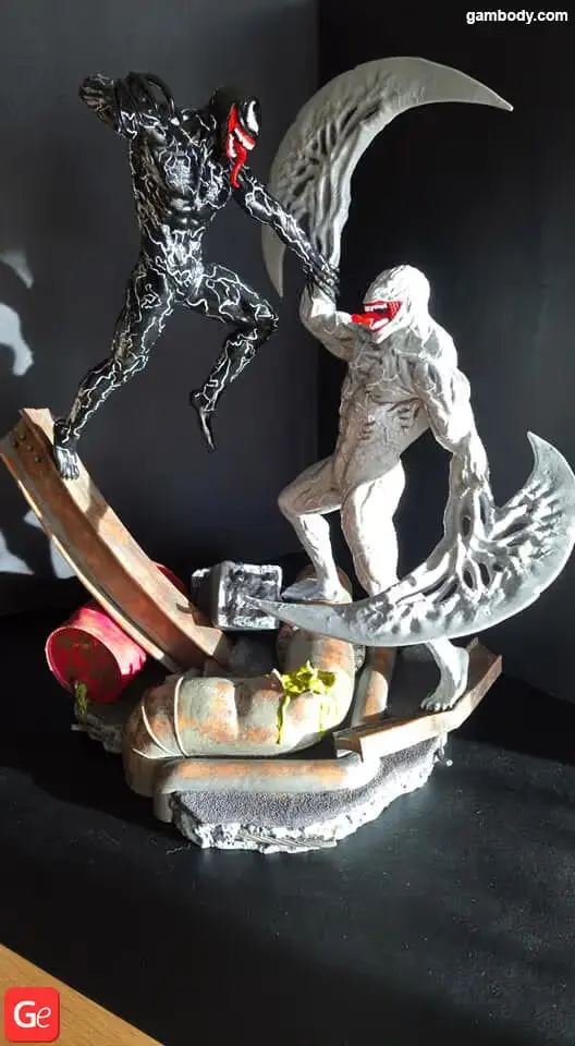 Venom Vs Riot Archivo Stl Para Impresion 3D