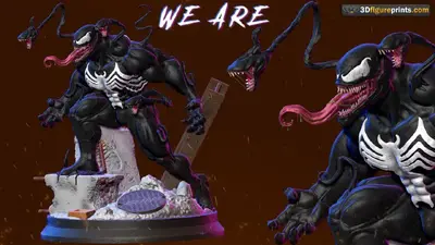 Venom y Mini Venoms Archivo STL OBJ para Impresion 3D