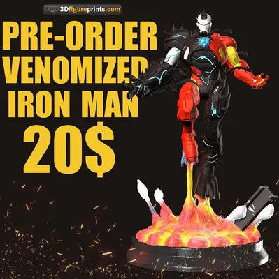 Venomized Iron Man Archivo STL Impresión 3D