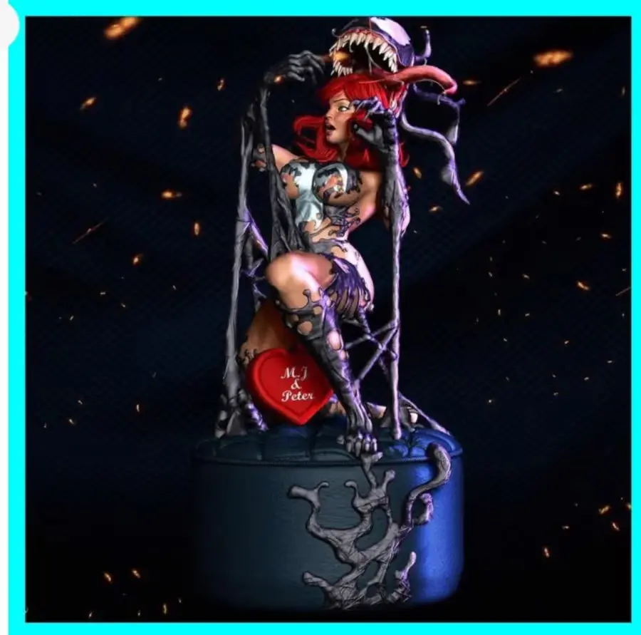 Venomized Mary Jane Archivo Stl Para Impresion 3D