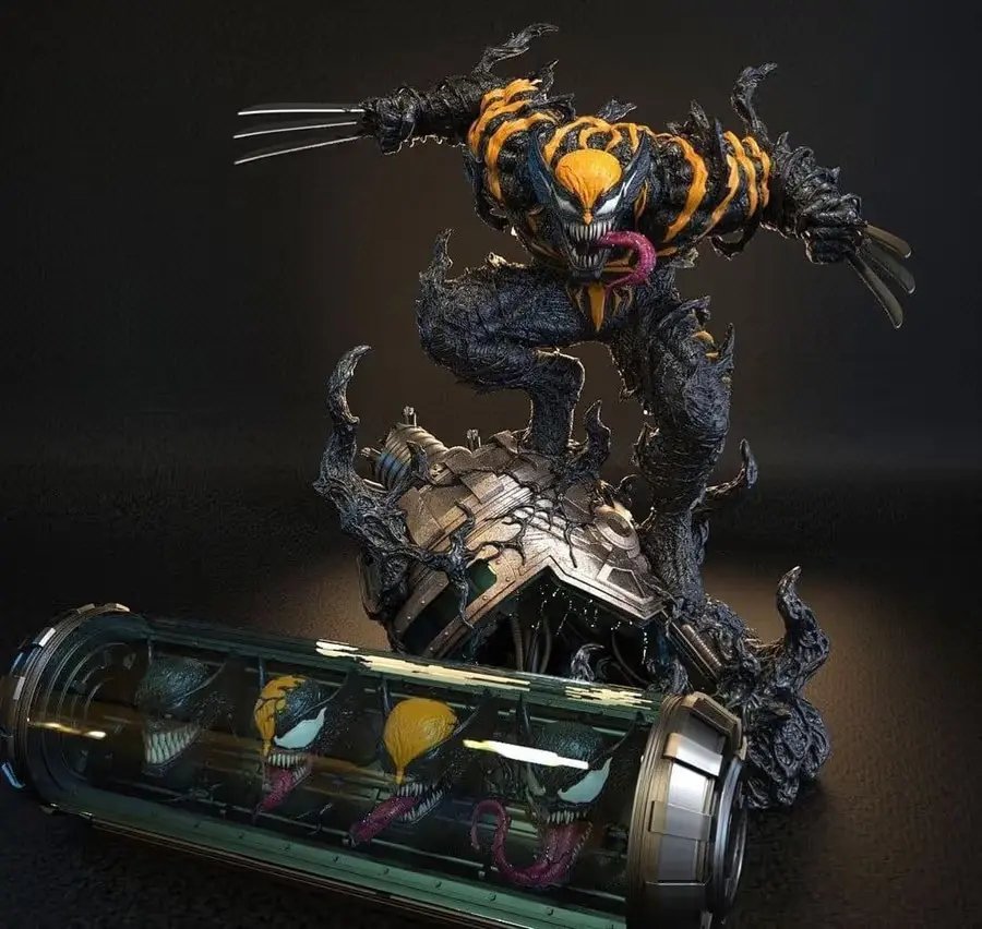 Venomized Wolverine Archivo Stl Obj Para Impresion 3D