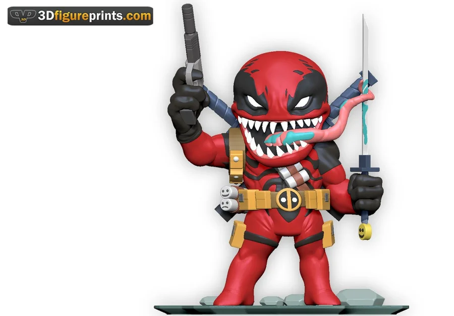 Venompool Chibi Archivo STL Impresión 3D