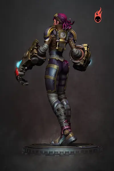 Vi League Of Legends Archivo Stl Para Impresion 3D