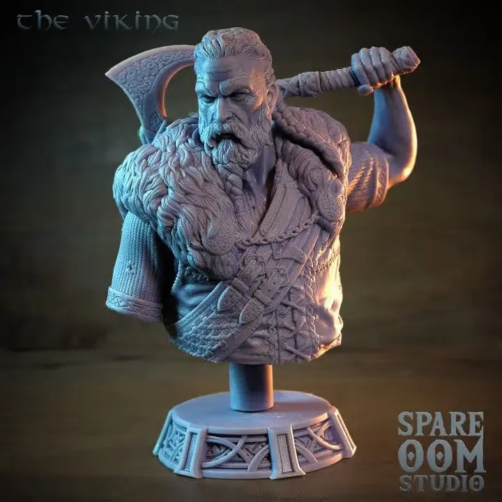 Viking Busto Archivo Stl Para Impresion 3D