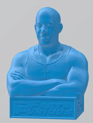 Vin Diesel Bust Archivo STL Impresión 3D