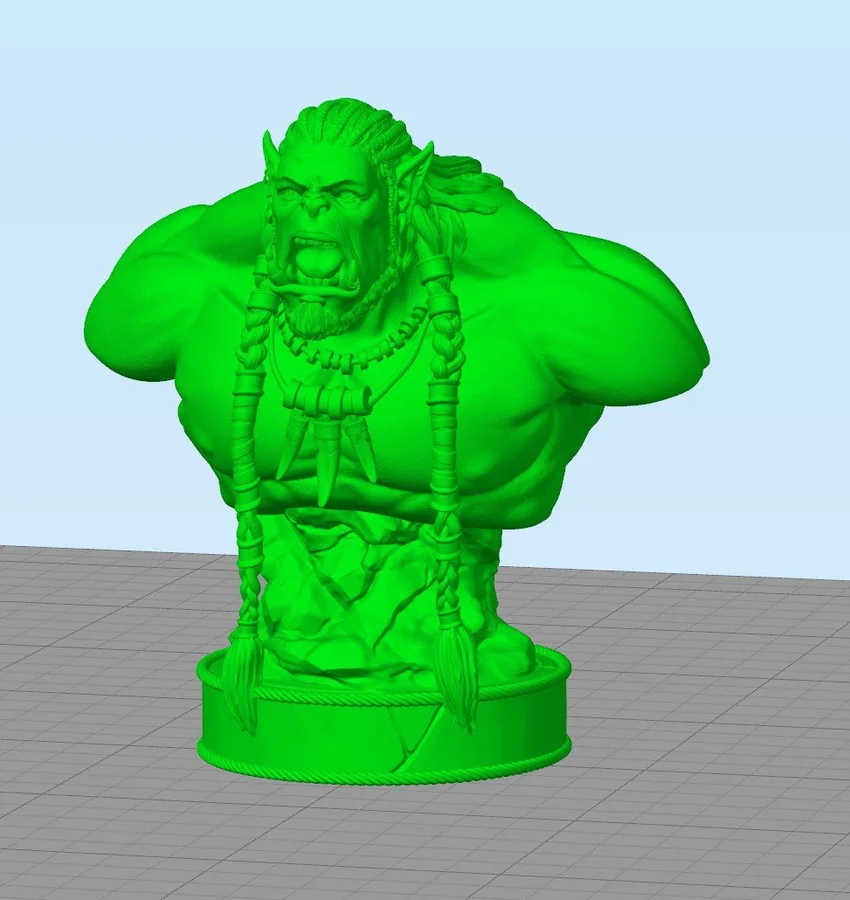 Warcraft Durotan Busto Archivo STL Impresión 3D