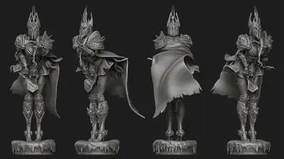 Warcraft Lich Girl Archivo Stl Para Impresion 3D