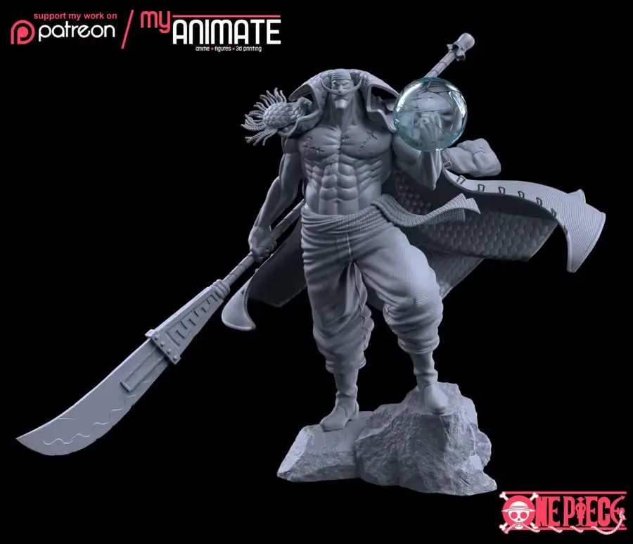 Whitebeard One Piece Archivo Stl Para Impresion 3D