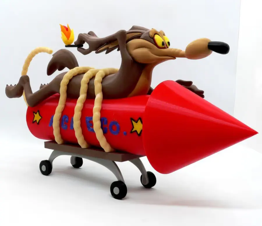 Wile E Archivo STL OBJ para Impresion 3D