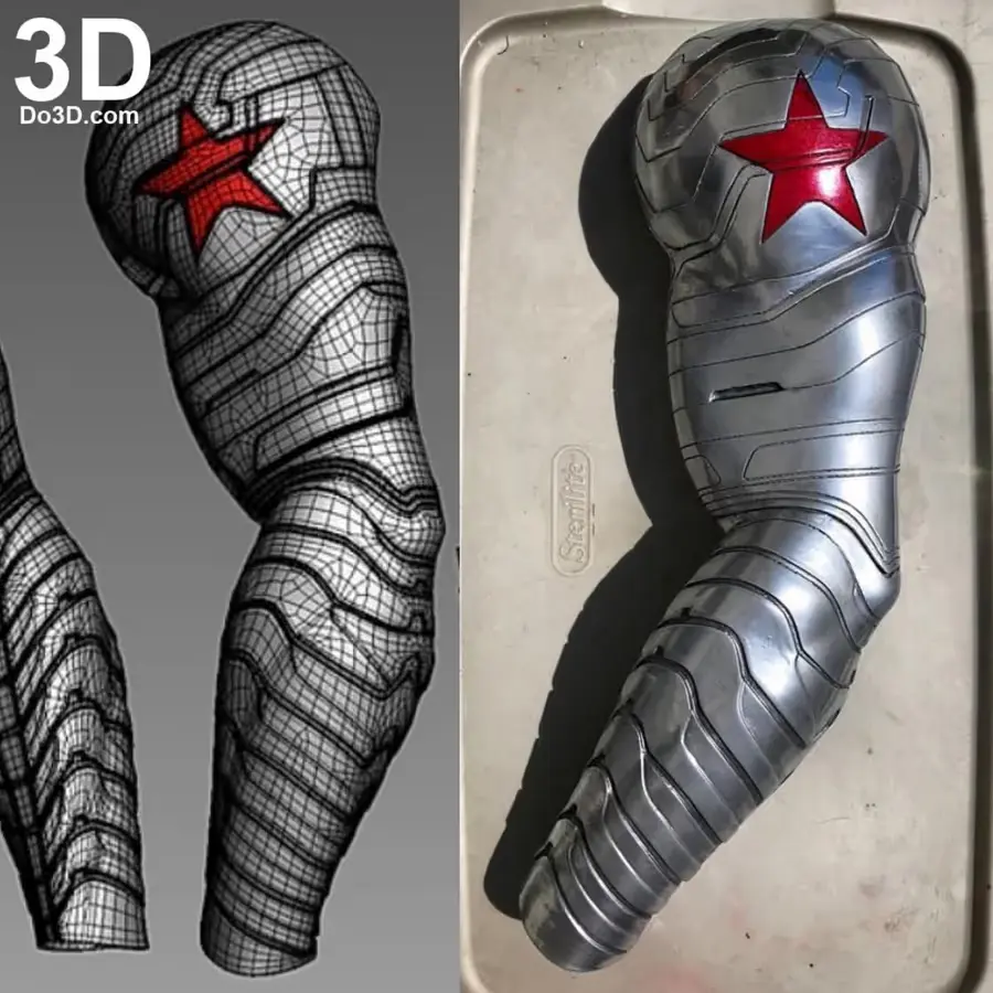 Winter Soldier Bucky Arm Archivo Stl Para Impresion 3D