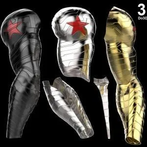Winter Soldier Bucky Arm Glove Archivo STL Impresión 3D