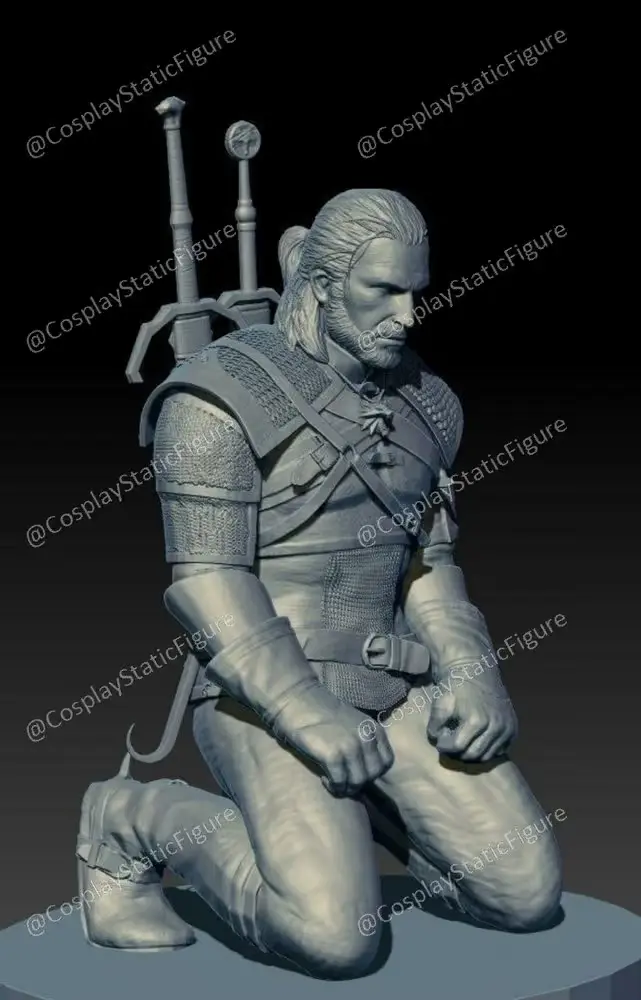 Witcher Geralt Archivo Stl Para Impresion 3D