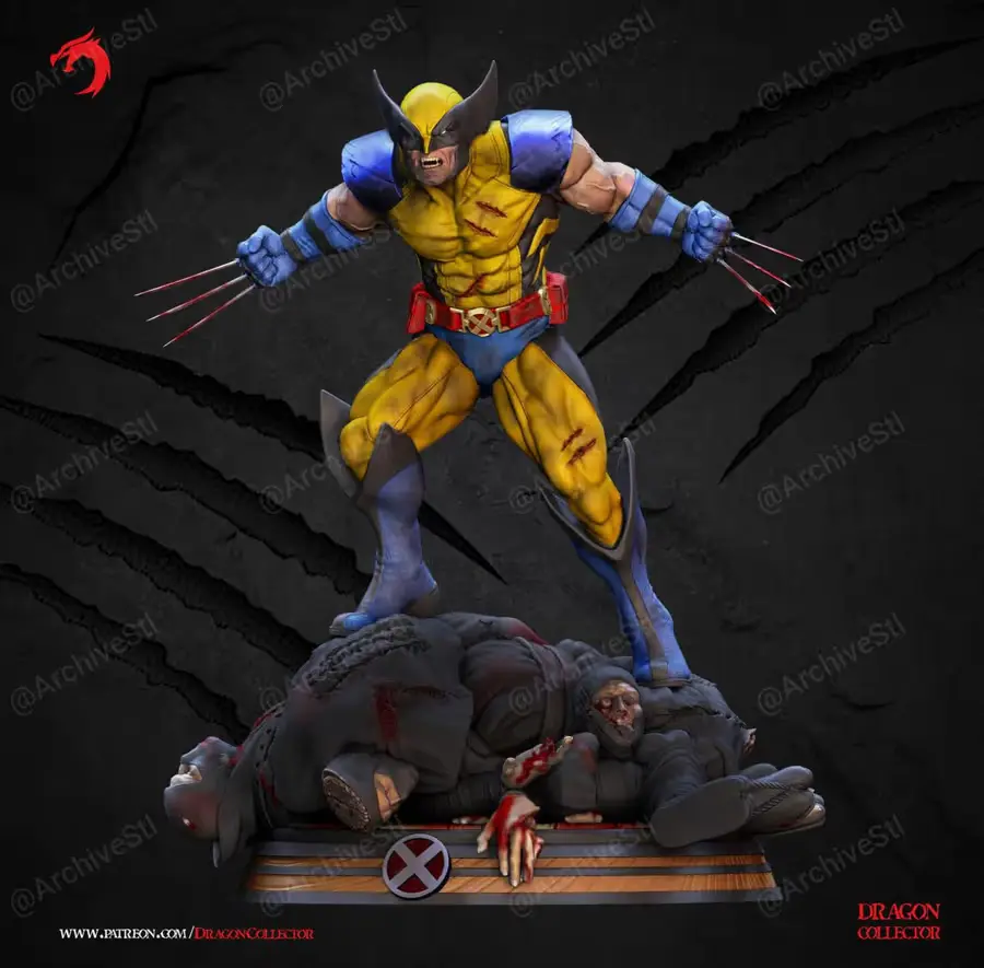 Wolverine Dragon Collector Archivo Stl Para Impresion 3D