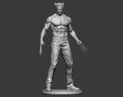 Wolverine Jackman Archivo Stl Para Impresion 3D