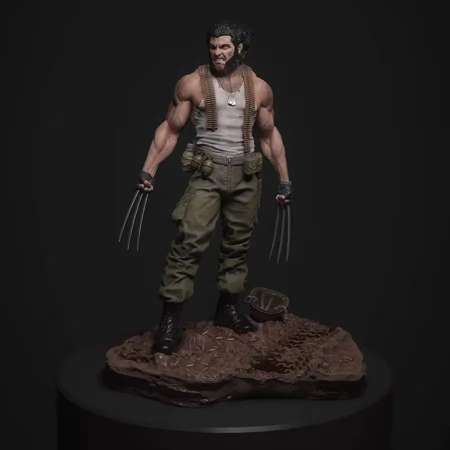 Wolverine Marvel Realista Archivo STL OBJ para Impresion 3D