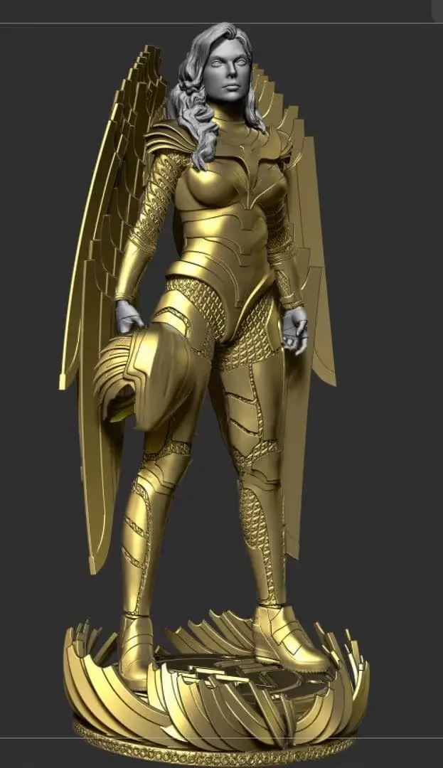 Wonder Woman 1984 Pose Archivo Stl Para Impresion 3D