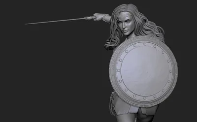 Wonder Woman Archivo STL Impresión 3D