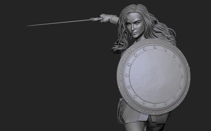 Wonder Woman Archivo STL Impresión 3D