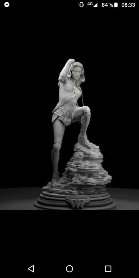 Wonder Woman Archivo STL Impresión 3D