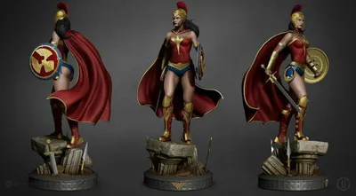 Wonder Woman Archivo STL Impresión 3D