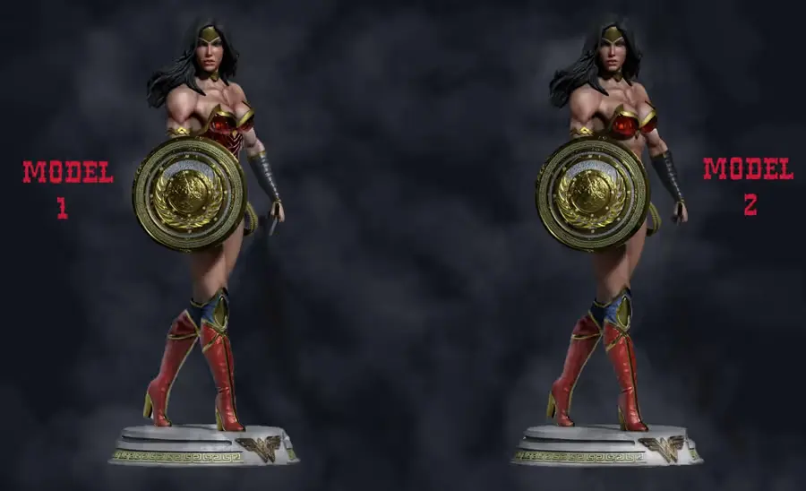 Wonder Woman Dc Comics Archivo Stl Para Impresion 3D