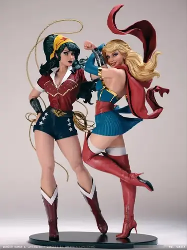 Wonder Woman - Super Girl (dynamic3d) Stl Obj Impresión 3d