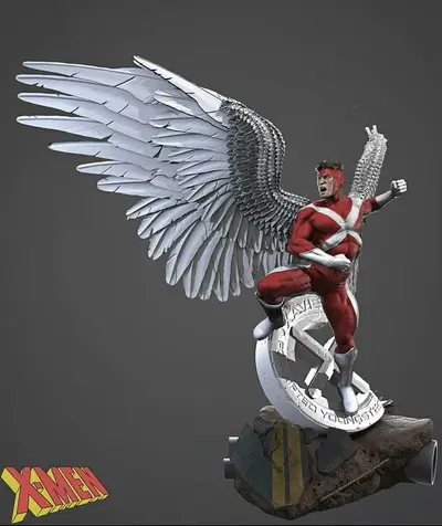 X Men Angel Archivo Stl Para Impresion 3D