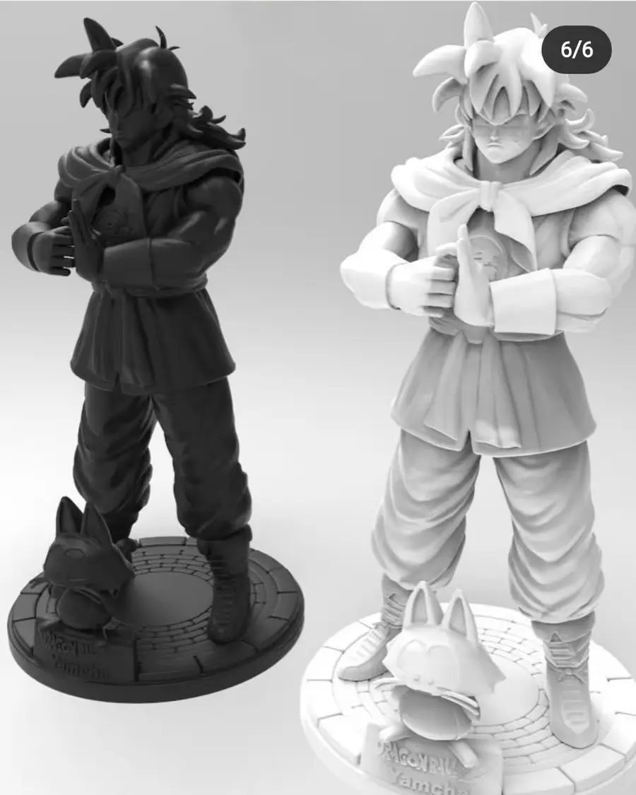 Yamcha Archivo Stl Para Impresion 3D