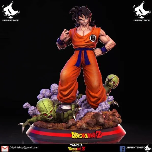 Yamcha Diorama Archivo STL Impresión 3D