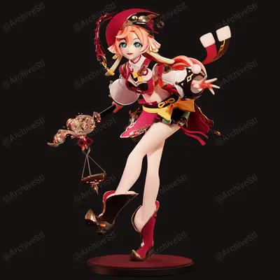 Yanfei Genshin Impact Archivo Stl Para Impresion 3D