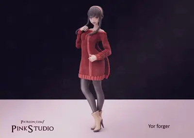 Yor Forger Archivo Stl Para Impresion 3D