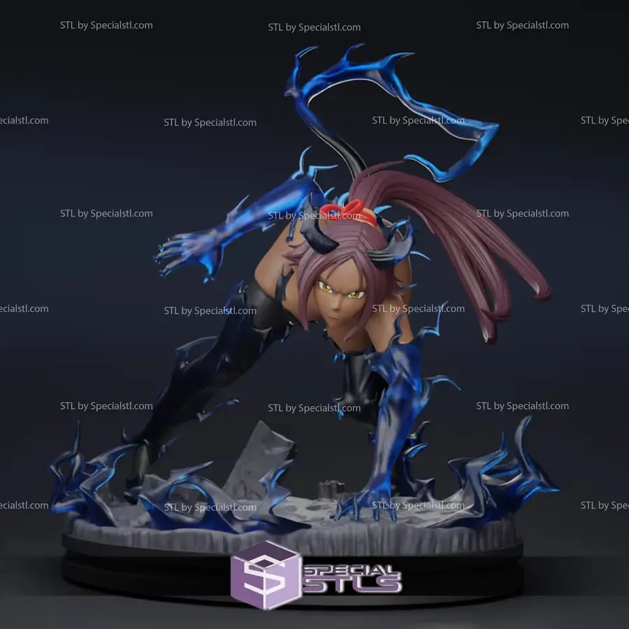 Yoruichi Bleach Archivo STL OBJ para Impresion 3D
